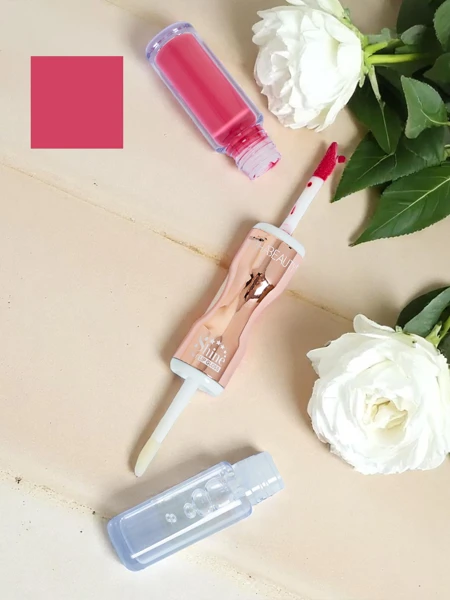 2-in-1 Lūpu krāsa un caurspīdīgs lūpu spīdums Gummy Bare