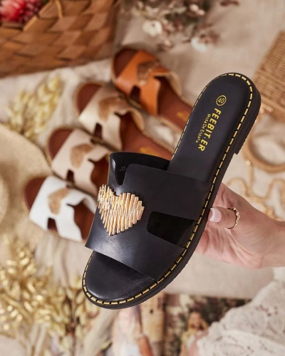 Royalfashion Женские шлепанцы Olis на плоской подошве