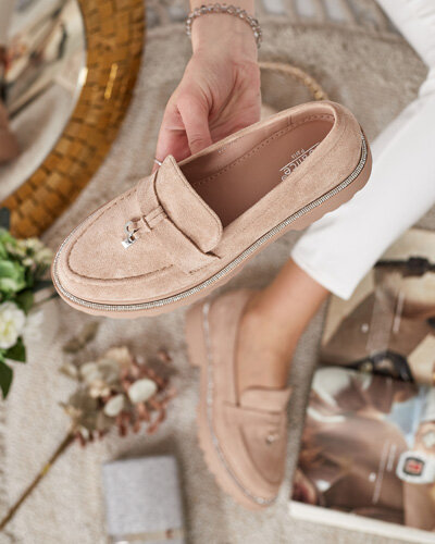 Royalfashion Sieviešu mokasīni ar cirkoniem Ali