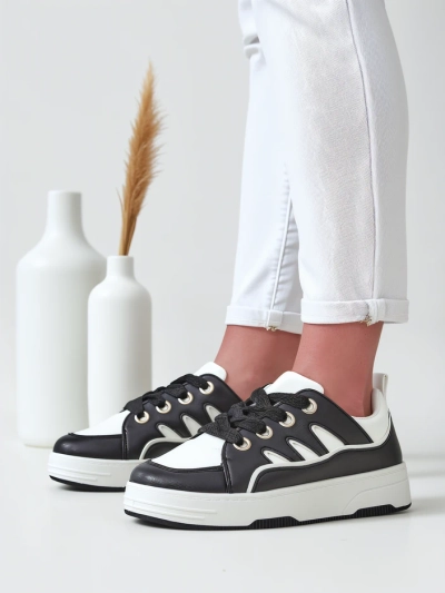 Royalfashion Women's Sneakers with Thick Sole Assaqi