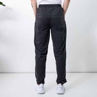 Dark Gray Men's Sweatpants with Pockets - Clothing