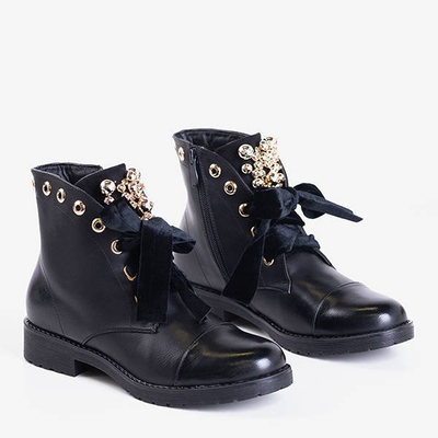 Black bags with Havelte decorations - Footwear