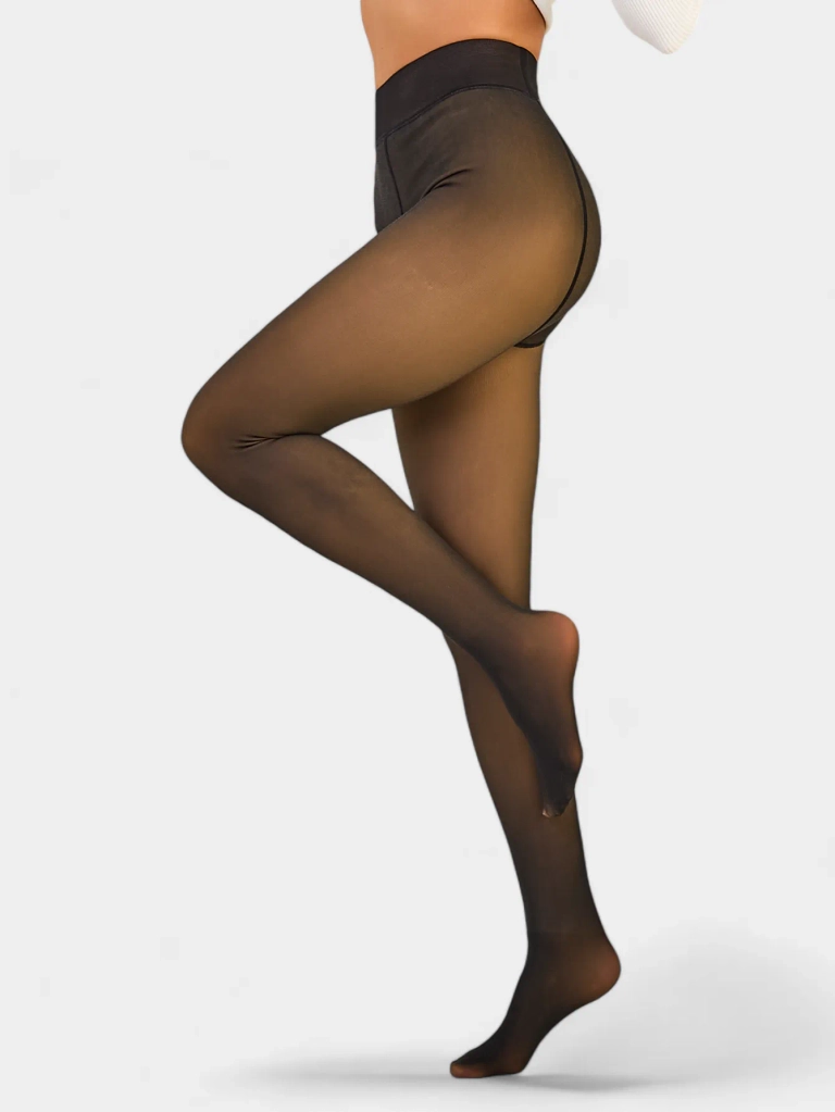 Royalfashion Women's winter fleece-lined tights