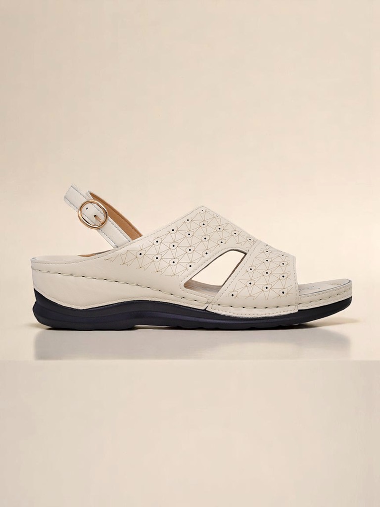 Royal Fashion Women's Comfort Chic Low Wedge Sandals