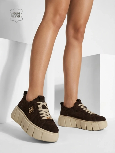 Women's Renos Natural Leather Sport Sneakers