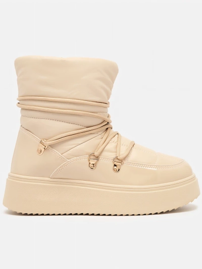 Royalfashion Sieviešu sniega zābaki bēšā krāsā Dabenda