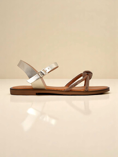 Royalfashion Women's Sandals with Decorative Rhinestones Bella Shine