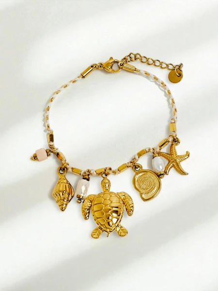 Tartaros Aurea Bracelet – Marine inspiration with turtle and shell motifs