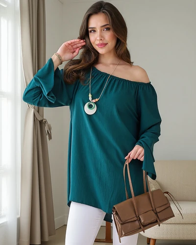 Royalfashion Sieviešu blūze a'la Spāņu ar volāniem