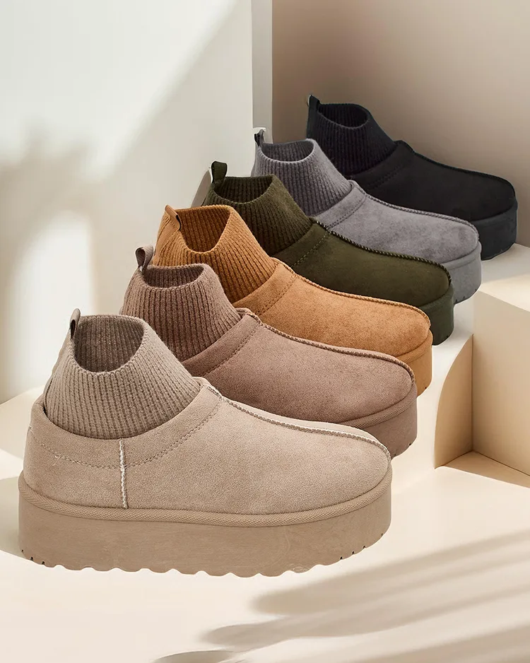 Royalfashion Short women's snow boots a'la snow boots Vevello