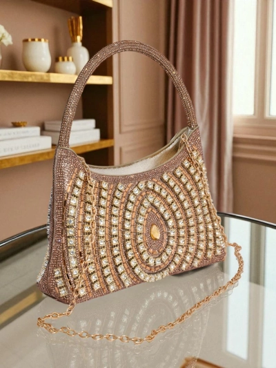 Royalfashion Женская сумка-клатч с цирконами Sova Glint