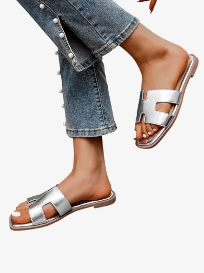 Royalfashion Sieviešu plakanas zoles flip-flopi Eval