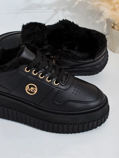 Royalfashion Warmed women's sneakers with fur Rozit