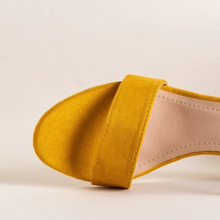 OUTLET Mustard women's high-heeled sandals Maniza - Footwear