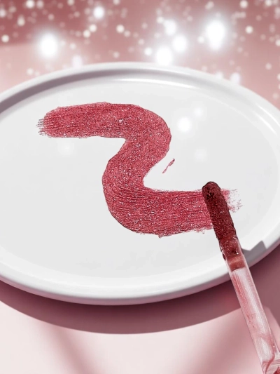 Glitter lip gloss and clear 2in1 lip gloss Fiercely Red