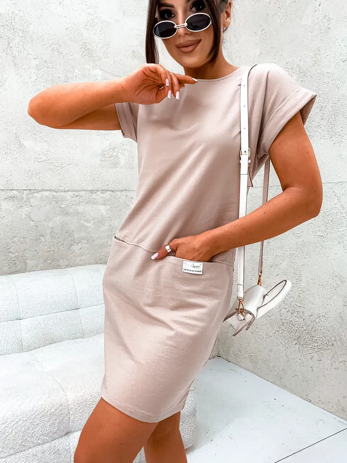 Royalfashion Sieviešu kokvilnas kleitas audums