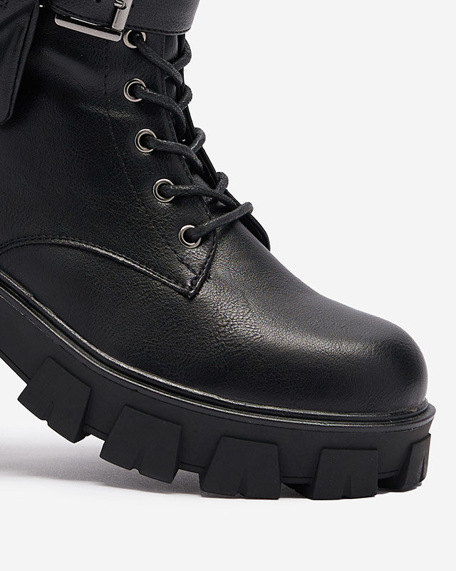 OUTLET Черные женские ботинки-багги с чехлом Feffle- Footwear