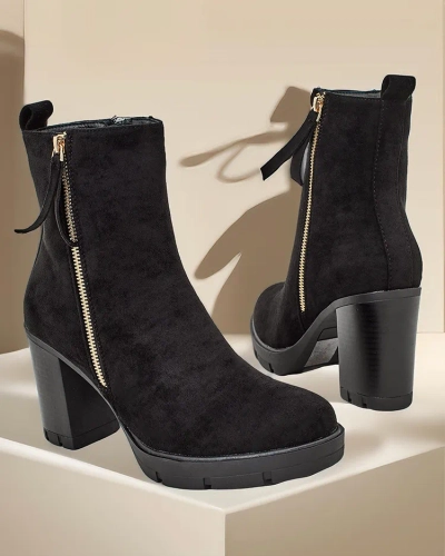 Royalfashion Women's ankle boots on a post Igges