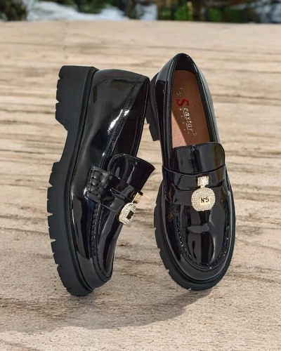 Royalfashion Women's lacquered moccasins Bemies