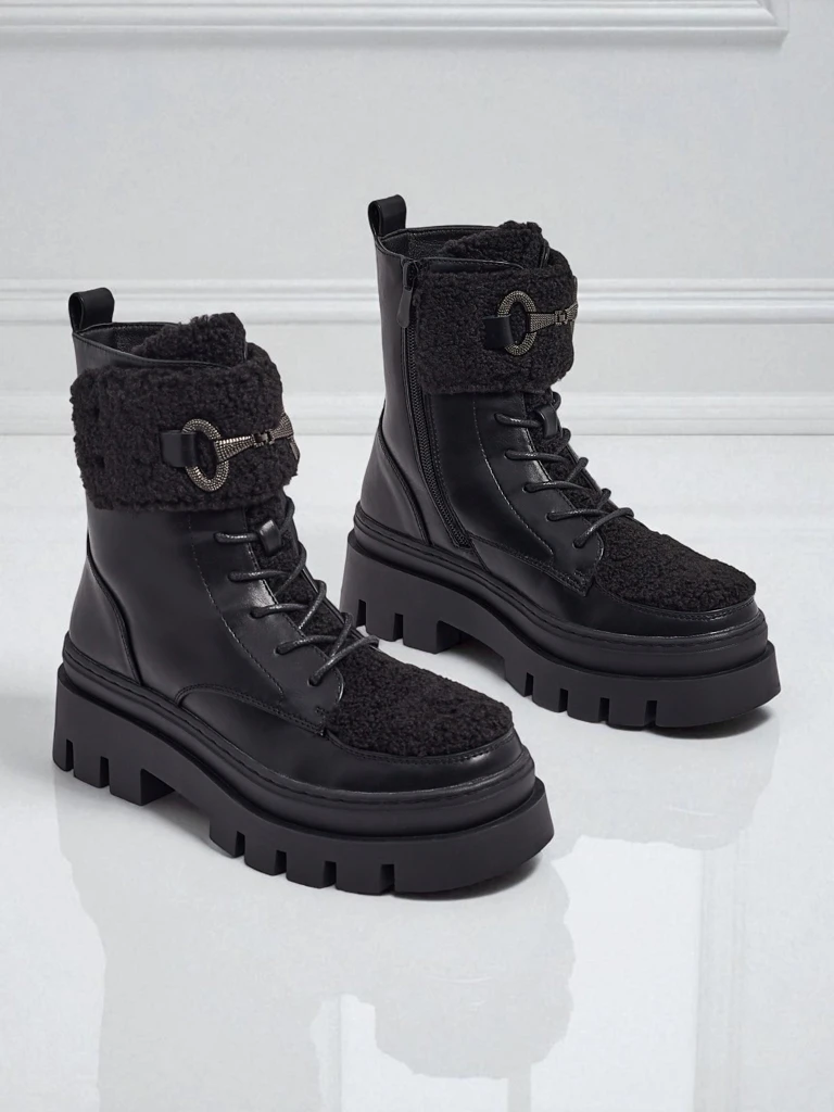 Women's Safil Worker Boots with Fur