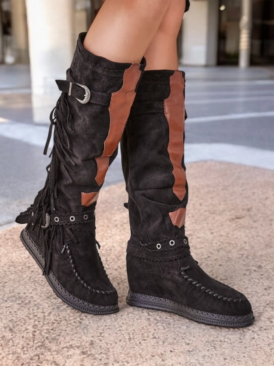 Royalfashion Women's wedge boots Geroses