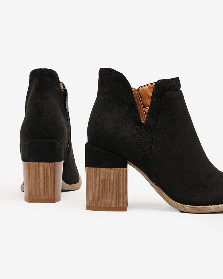 Royalfashion Black Lemere Ботинки на квадратном каблуке