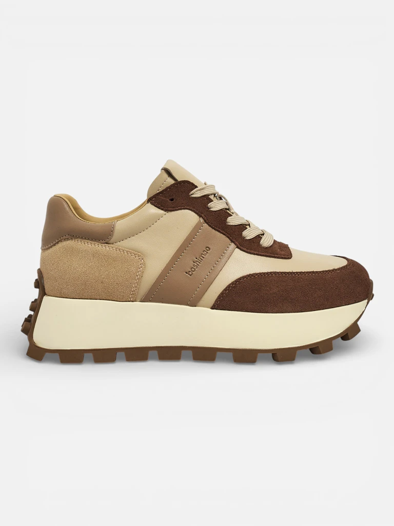 Naterre women's sports sneakers made of natural leather