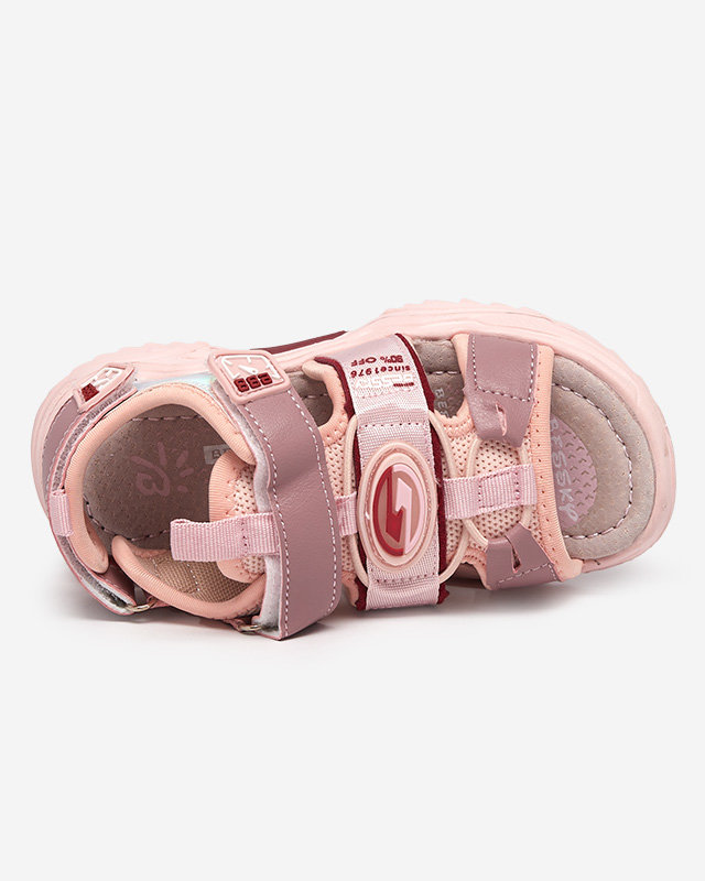 Pink girls 'sandals with Velcro Roserro- Footwear