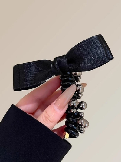Royalfashion Резинка-спираль для волос с бантом Spirabella