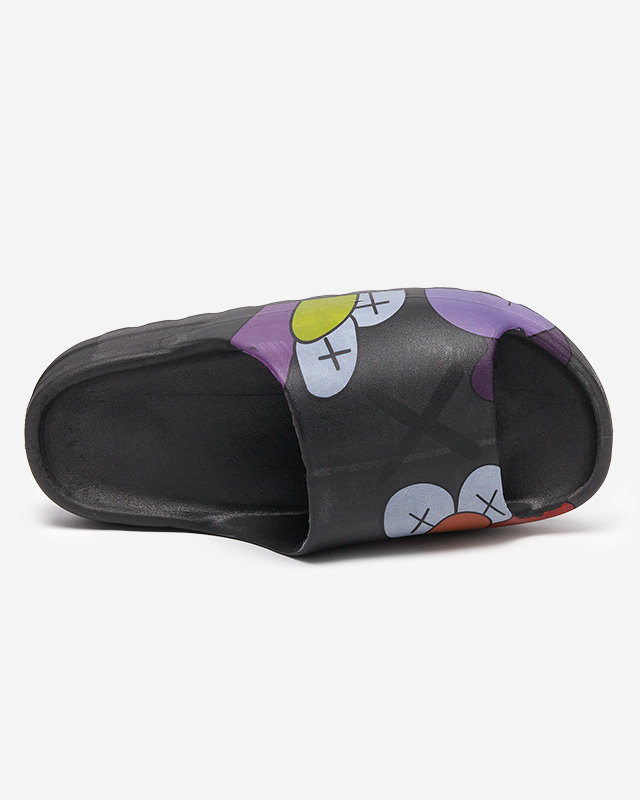 Black women's slippers by Elmino - Footwear