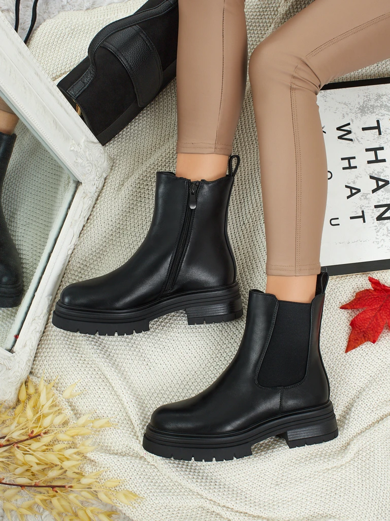 Women's eco-leather ankle boots Solmira