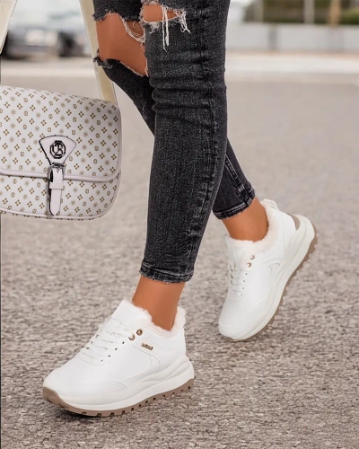 Royalfashion Women's Ruffi Insulated Sneakers