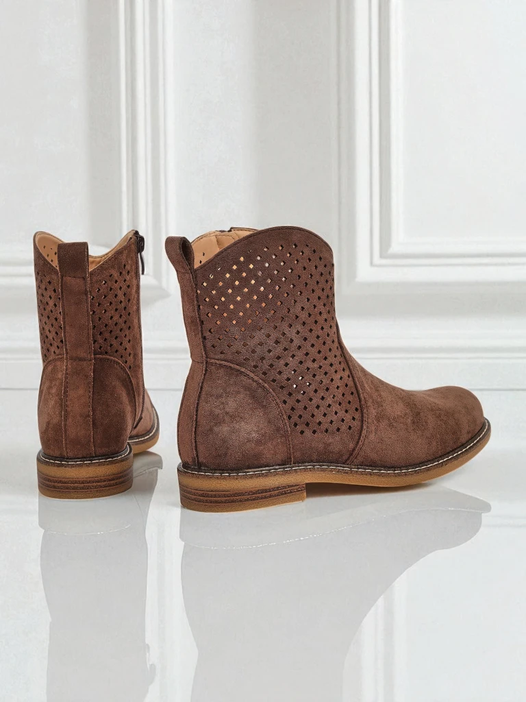 Royalfashion Women's Openwork Ankle Boots Toffas