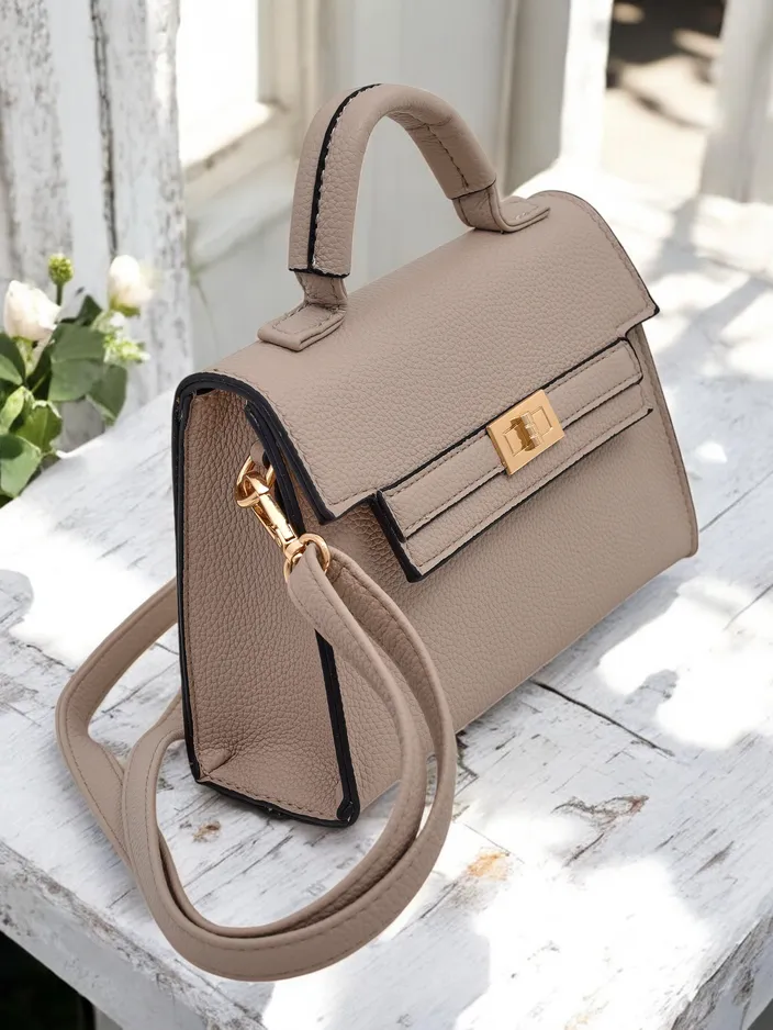 Royalfashion Elegant small handbag for women, type: handbag. Elegant, small handbag for women, equipped with a magnetic closure. It features a detachable, adjustable strap, allowing for comfortable wearing in various ways. Perfect for evening outings or s