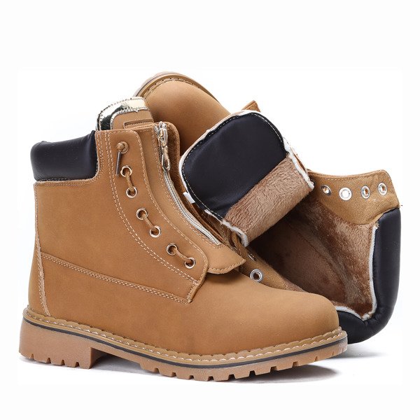 Martina brown insulated hiking boots - Footwear