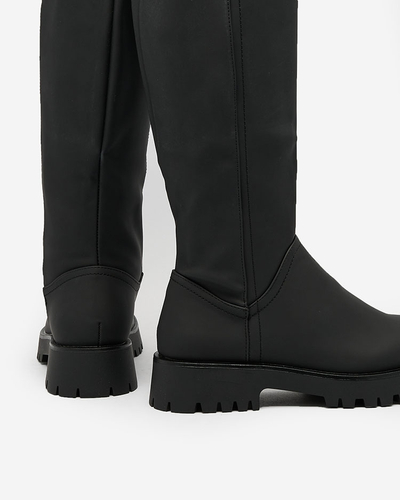 Royalfashion Women's high boots in black Denesis