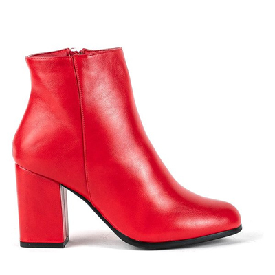 Red boots on a higher post Pekan - Footwear