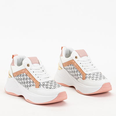 Rozā un balti sieviešu sporta apavi Weniso kedas - Apavi