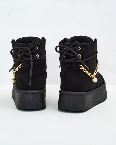 Royalfashion Women's lace-up Woruces boots