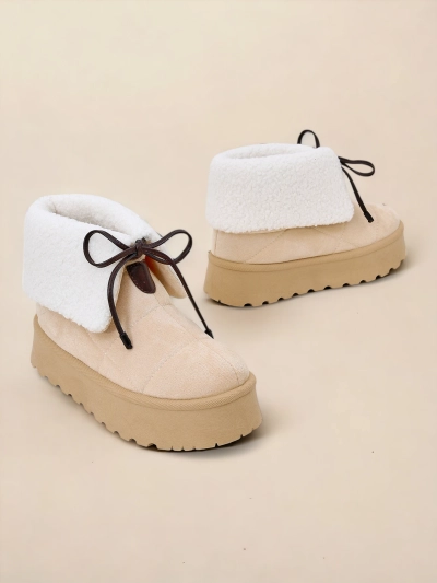 Royalfashion Ladies' lace-up snow boots Wdeno