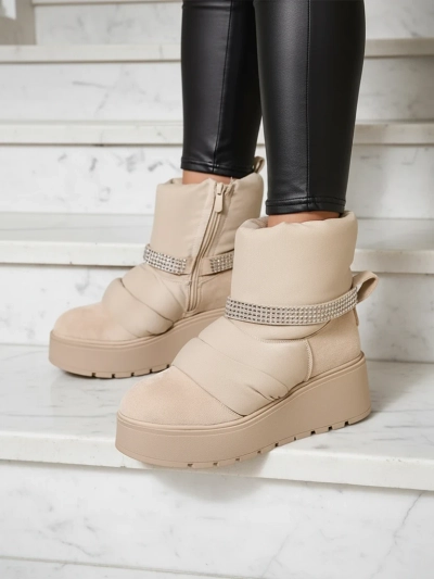 Royalfashion Женские Сапоги Снегоступы на Танкетке Renosi