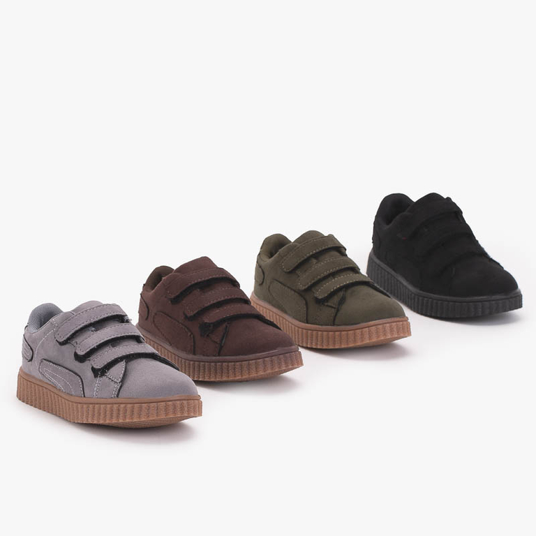 Dark green boys' sports shoes Jey - Footwear