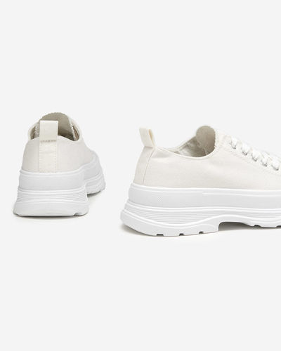 Cresoma cream women's sports sneakers - Footwear