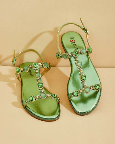 Royalfashion Women's Selina zirconia sandals