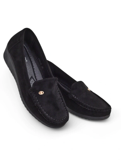 Royalfashion Women's moccasins on a low wedge Lepolt
