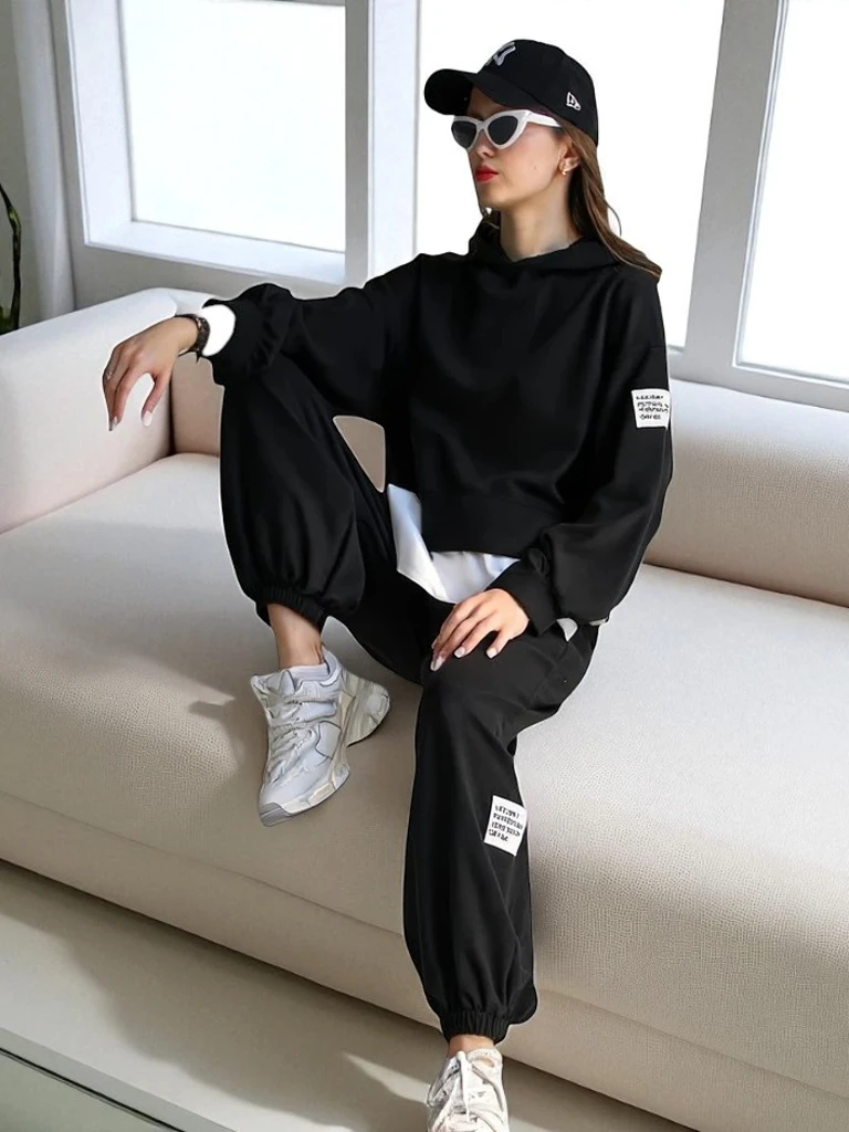 Royalfashion Женский хлопковый комплект с вставкой из рубашки