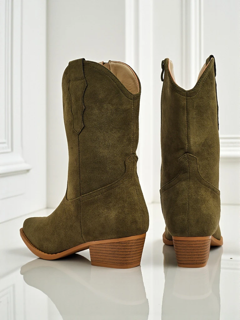 Women's Eco Suede Cowboy Boots SpireHush
