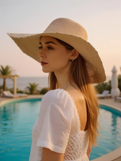 Royalfashion Sieviešu salmu cepure Elorine