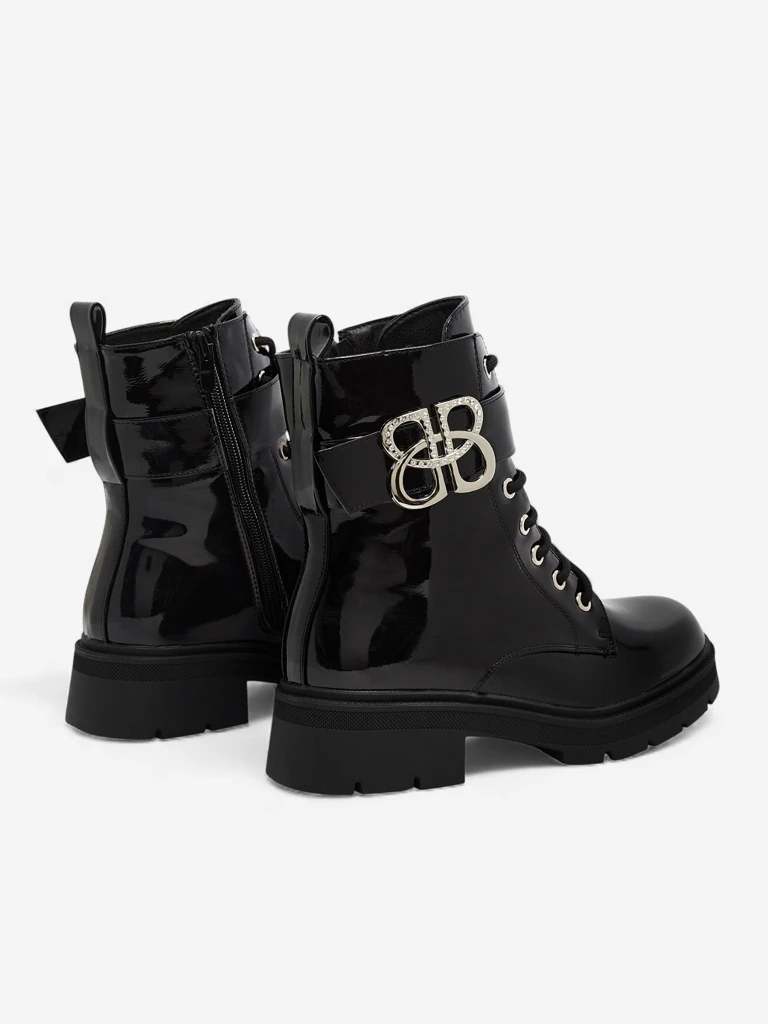 Женские черные кожаные элегантные ботинки Luna на осень