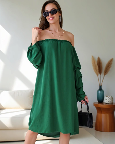 Royalfashion Gludas sieviešu kleita a la spāņu ar volāniem